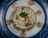 Foto del paso 9 de la receta: Pasta en salsa de queso mozzarella con camarones