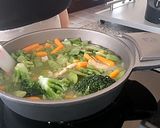 Foto del paso 3 de la receta Crema de Verduras con Albóndigas de Espinacas (con un toque de yogur cremoso de oveja)