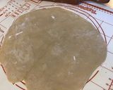 Une image de l'étape 1 de Tarte aux kiwis, mandarine, pêches et rhubarbe (pâte brisée sucrée à l'huile de tournesol).