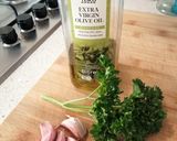 A picture of step 1 of Lemon and Garlic Salmon Steaks.