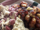 Blessing’s Fried sauté egg & sausages and plantain