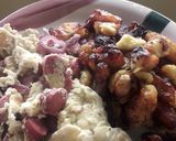 A picture of step 5 of Blessing’s Fried sauté egg & sausages and plantain.