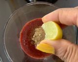 A picture of step 3 of Strawberry Mint And Ginger Spritzer.
