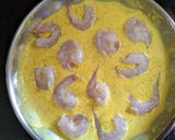 A picture of step 5 of Bhapa Chingri with steamed rice(Steamed prawns).