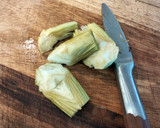 Foto del paso 8 de la receta: Falso arroz de coliflor con rape, gambas y alcachofas