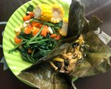 Foto langkah ke 5 dari resep Pepes Jamur (Menu JSR).