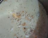 A picture of step 2 of Protein rich Sattu Buttermilk with Gond katira (liquid diet).