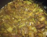 A picture of step 3 of Turnip and Greens.