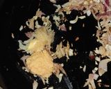 A picture of step 3 of Tofu kadhai masala.