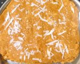 A picture of step 3 of Roasted Gram Burfi.