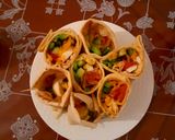 Une image de l'étape 5 de Wrap au légumes.