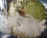 A picture of step 5 of Walnut chutney dhokla.