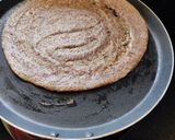 A picture of step 2 of Ragi dosa (healthy millet dosa).