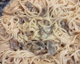 Foto del paso 5 de la receta: Pasta con hongos porcini cremosa (sin crema)