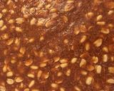 A picture of step 5 of Peanut and coconut bar/chikki.