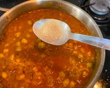 A picture of step 7 of Channa Masala.