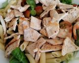 Foto del paso 8 de la receta Ensalada de pasta, pollo y bacon con vinagreta de ajo negro