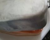 A picture of step 8 of Marie biscuits pudding.