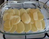 A picture of step 5 of Vickys Scalloped Potatoes (No Milk) GF DF EF SF NF.