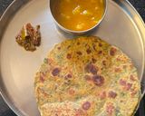A picture of step 7 of Thalipeeth.
