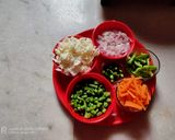 A picture of step 1 of Healthy Dalia pulao.