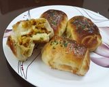 A picture of step 4 of Stuff Dinner Rolls.