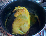 Foto del paso 20 de la receta: Pollo asado a la imperial con patatas asadas, huevos y olivas