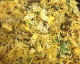 A picture of step 4 of Paneer Biryani.