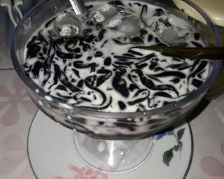 Cendol Cincau Hitam Kuah Susu - Step 3