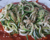 Foto del paso 2 de la receta: Espaguetis de calabacín🥒🍅