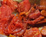 A picture of step 1 of Carrot tomato chutney.