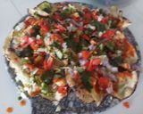 A picture of step 3 of Khichiya masala papad.