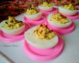Foto langkah ke 4 dari resep Telur rebus isi vla kuning telur.