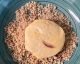 Une image de l'étape 2 de Burgers de mozzarella panées et ses potatoes cuites à l’air fryer.