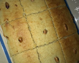 A picture of step 3 of Basbousa.