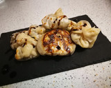 Foto del paso 18 de la receta: Dumplings caseros rellenos de ternera, bacon y cebolleta 🥟
