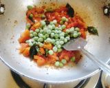 A picture of step 2 of Tomato peas masala pulao 🍅😋.