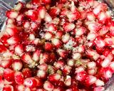 A picture of step 1 of Rose Pomegranate juice.
