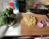 Foto del paso 1 de la receta: Crema de brócoli y berenjena