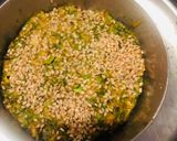 A picture of step 2 of Coriander vadi.