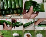 Foto langkah ke 5 dari resep Buras Isi Oncom Pedas.