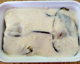 Foto del paso 15 de la receta: Lasaña de berenjenas y bacalao al ajoarriero, con queso de cabra