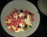 A picture of step 2 of Chatpati chana chaat.
