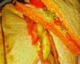 Foto langkah ke 4 dari resep #14 Sandwich Tumpuk Abon & Ham.