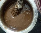 A picture of step 4 of Chocolicious cake.