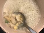 Soup đậu hà lan ức gà xé hạt sen bước làm 3 hình