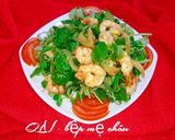 Hình bước làm 2 của món Rau càng cua trộn tôm