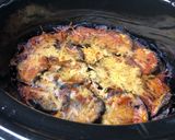 A picture of step 5 of Eggplant Parmesan in a Crockpot Slow Cooker.