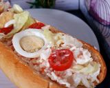 Une image de l'étape 3 de Sandwich fraîcheur au surimi et crudités 😋 #janvier.