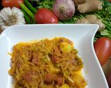 A picture of step 6 of Cabbage Carrots peas & potato vegetable.
